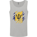 Torn Barbados Flag Barbadians Day Football Mens Vest Tank Top Sports Grey
