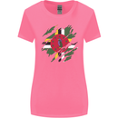 Torn Dominica Flag Dominican Day Football Womens Wider Cut T-Shirt Azalea