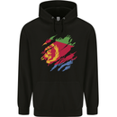 Torn Eritrean Flag Eritrea Flag Day Football Mens 80% Cotton Hoodie Black