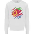 Torn Eritrean Flag Eritrea Flag Day Football Mens Sweatshirt Jumper White