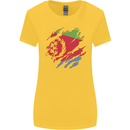 Torn Eritrean Flag Eritrea Flag Day Football Womens Wider Cut T-Shirt Yellow