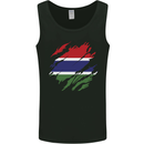 Torn Gambia Flag Gambian Day Football Mens Vest Tank Top Black