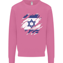 Torn Israel Flag Israeli Day Football Mens Sweatshirt Jumper Azalea