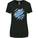Torn Micronesia Flag Micronesian Day Football Womens Wider Cut T-Shirt Black
