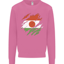 Torn Niger Flag Nigerien Day Football Mens Sweatshirt Jumper Azalea