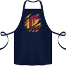 Torn Sri Lankan Flag Sri Lanka Day Football Cotton Apron 100% Organic Navy Blue