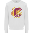 Torn Sri Lankan Flag Sri Lanka Day Football Mens Sweatshirt Jumper White