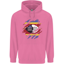 Torn Swaziland Flag Swazi Day Football Mens 80% Cotton Hoodie Azelea
