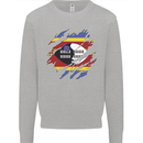 Torn Swaziland Flag Swazi Day Football Mens Sweatshirt Jumper Sports Grey