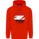 Torn Syria Flag Syrian Day Football Childrens Kids Hoodie Bright Red