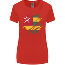 Torn Togo Flag Togolese Day Football Womens Wider Cut T-Shirt Red