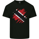 Torn Trinidad and Tobago Day Football Mens Cotton T-Shirt Tee Top Black