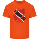 Torn Trinidad and Tobago Day Football Mens Cotton T-Shirt Tee Top Orange