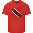 Torn Trinidad and Tobago Day Football Mens Cotton T-Shirt Tee Top Red