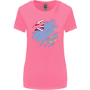 Torn Tuvalu Flag Tuvaluan Day Football Womens Wider Cut T-Shirt Azalea