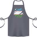 Torn Uzbekistan Flag Ukbek Day Football Cotton Apron 100% Organic Steel