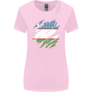 Torn Uzbekistan Flag Ukbek Day Football Womens Wider Cut T-Shirt Light Pink