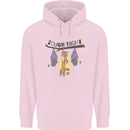 Tough Night Funny Dog Bat Hangover Alcohol Beer Mens 80% Cotton Hoodie Light Pink