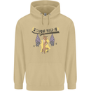 Tough Night Funny Dog Bat Hangover Alcohol Beer Mens 80% Cotton Hoodie Sand