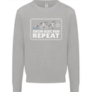Triathlon Running Swimming Cycling Unicorn Mens Sweatshirt Jumper Sports Grey