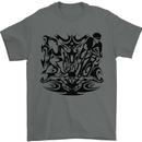 Tribal Triathlon Swimming Running Cycling Mens T-Shirt 100% Cotton Charcoal