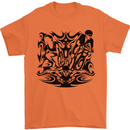 Tribal Triathlon Swimming Running Cycling Mens T-Shirt 100% Cotton Orange