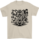 Tribal Triathlon Swimming Running Cycling Mens T-Shirt 100% Cotton Sand