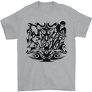 Tribal Triathlon Swimming Running Cycling Mens T-Shirt 100% Cotton Sports Grey