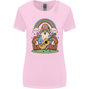 Trippy Guitar Hippy Gnome Magic Mushrooms Womens Wider Cut T-Shirt Light Pink