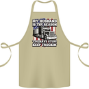 Truck Driver Funny USA Flag Lorry Driver Cotton Apron 100% Organic Khaki