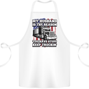 Truck Driver Funny USA Flag Lorry Driver Cotton Apron 100% Organic White