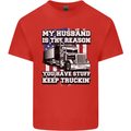 Truck Driver Funny USA Flag Lorry Driver Kids T-Shirt Childrens Red