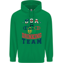 USA Drinking Team Funny Bachelor Party Beer Mens 80% Cotton Hoodie Irish Green