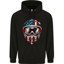 USA Motocross Helmet Dirt Bike MotoX Childrens Kids Hoodie Black