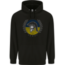 Ukraine Bodybuilding Flag Gym Training Spartan Childrens Kids Hoodie Black