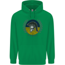 Ukraine Bodybuilding Flag Gym Training Spartan Childrens Kids Hoodie Irish Green