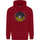 Ukraine Bodybuilding Flag Gym Training Spartan Childrens Kids Hoodie Red