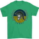 Ukraine Bodybuilding Flag Gym Training Spartan Mens T-Shirt 100% Cotton Irish Green