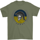Ukraine Bodybuilding Flag Gym Training Spartan Mens T-Shirt 100% Cotton Military Green