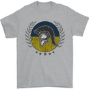 Ukraine Bodybuilding Flag Gym Training Spartan Mens T-Shirt 100% Cotton Sports Grey