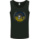 Ukraine Bodybuilding Flag Gym Training Spartan Mens Vest Tank Top Black