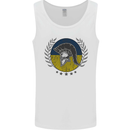 Ukraine Bodybuilding Flag Gym Training Spartan Mens Vest Tank Top White