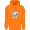 Unicorn Birthday Princess 4th 5th 6th 7th 8th Childrens Kids Hoodie Orange