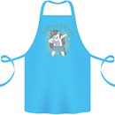 Unicorn Birthday Princess 4th 5th 6th 7th 8th Cotton Apron 100% Organic Turquoise