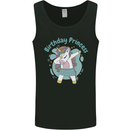 Unicorn Birthday Princess 4th 5th 6th 7th 8th Mens Vest Tank Top Black