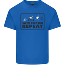 Unicorn Triathlon Running Swimming Cycling Mens Cotton T-Shirt Tee Top Royal Blue
