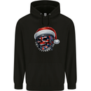 Union Jack Christmas Biker Skull British Flag Childrens Kids Hoodie Black