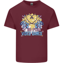 V Video Games Anti Valentines Day Gaming Gamer Mens Cotton T-Shirt Tee Top Maroon