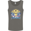 V Video Games Anti Valentines Day Gaming Gamer Mens Vest Tank Top Charcoal