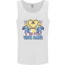 V Video Games Anti Valentines Day Gaming Gamer Mens Vest Tank Top White